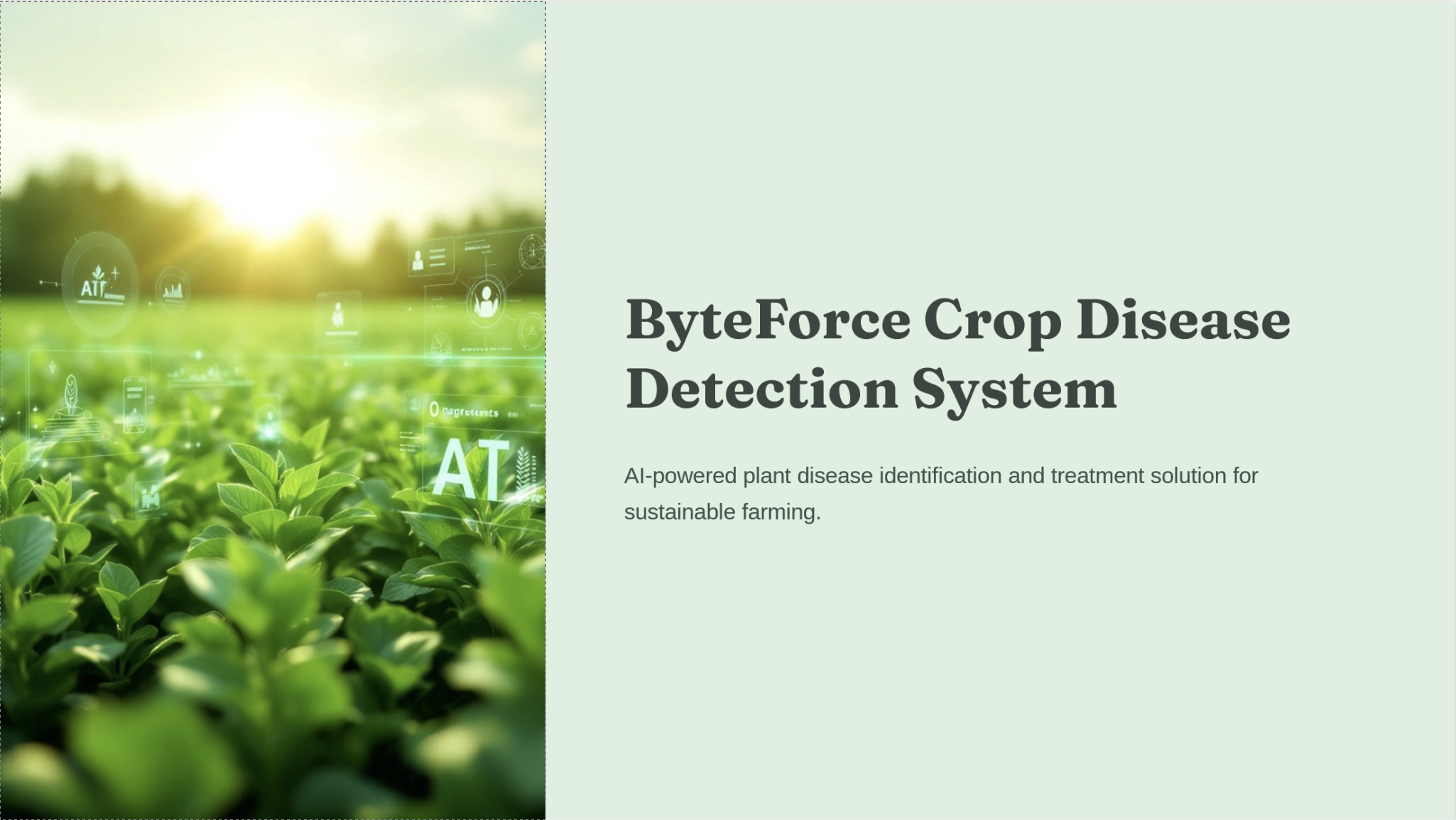 Byteforce Crop Detection System
